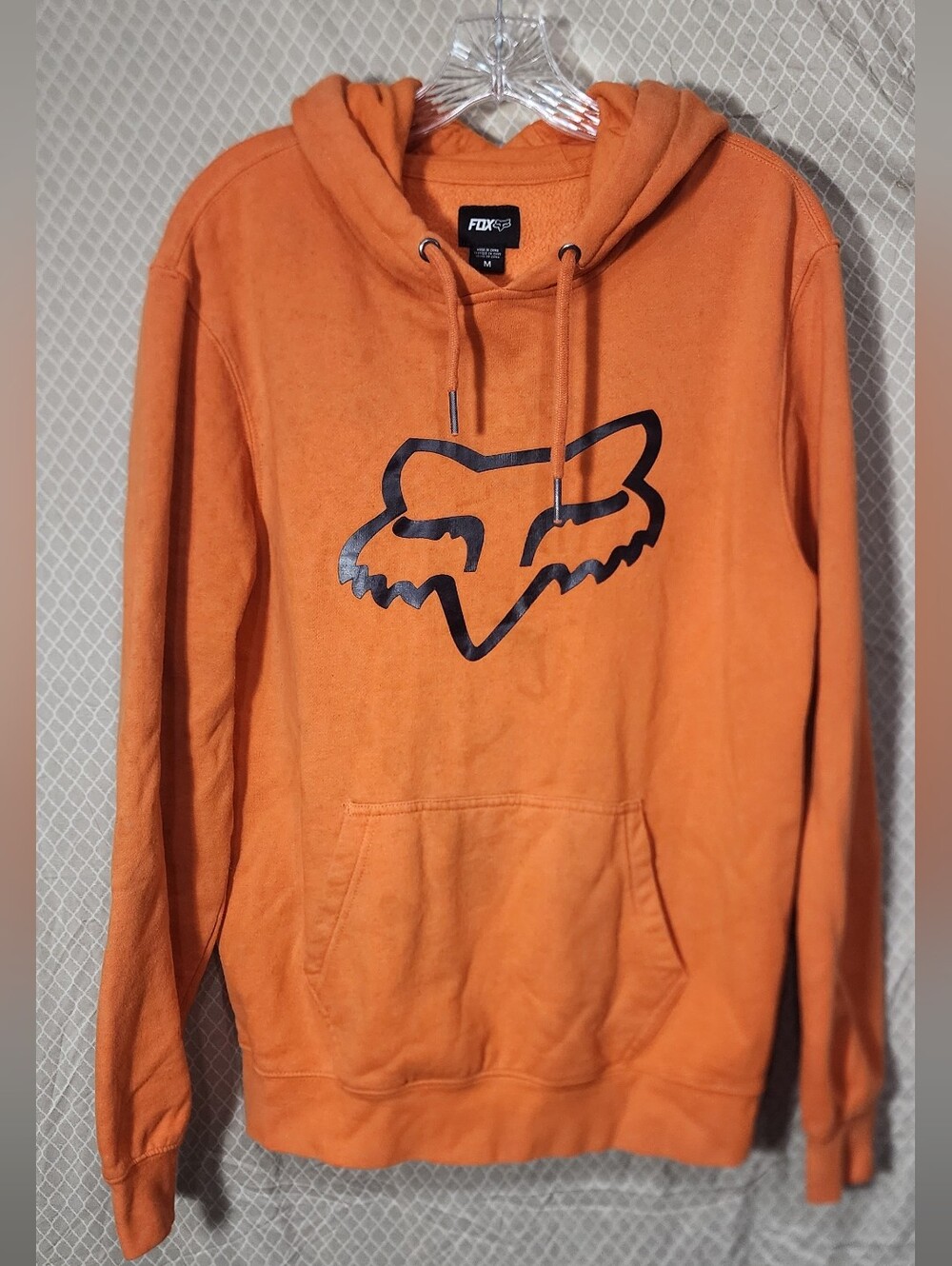Vintage Fox Racing Legacy Foxhead Orange Hoodie Sweatshirt Men's Medium Used